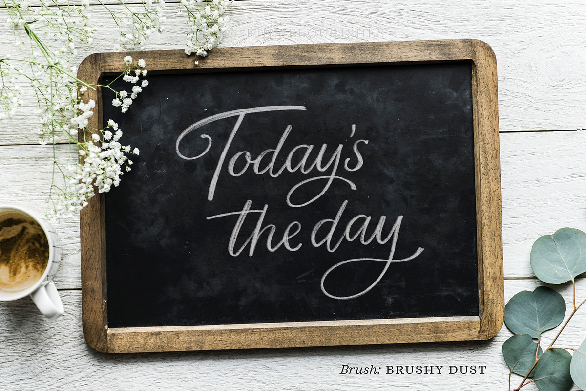 Chalk Script Procreate Brush Kit, a Brush Add-On by Molly Suber Thorpe (Photo 6 of 16)
