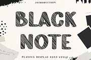 Black Note, a Script Font by FreshTypeINK (Thumbnail 1 of 8)