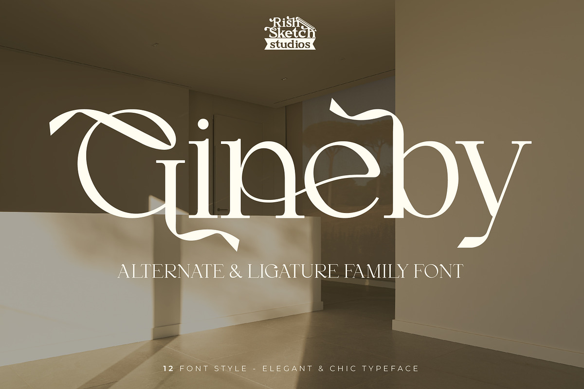 Gineby - Serif Typeface Font, a Serif Font by Rishsketch (Photo 7 of 16)