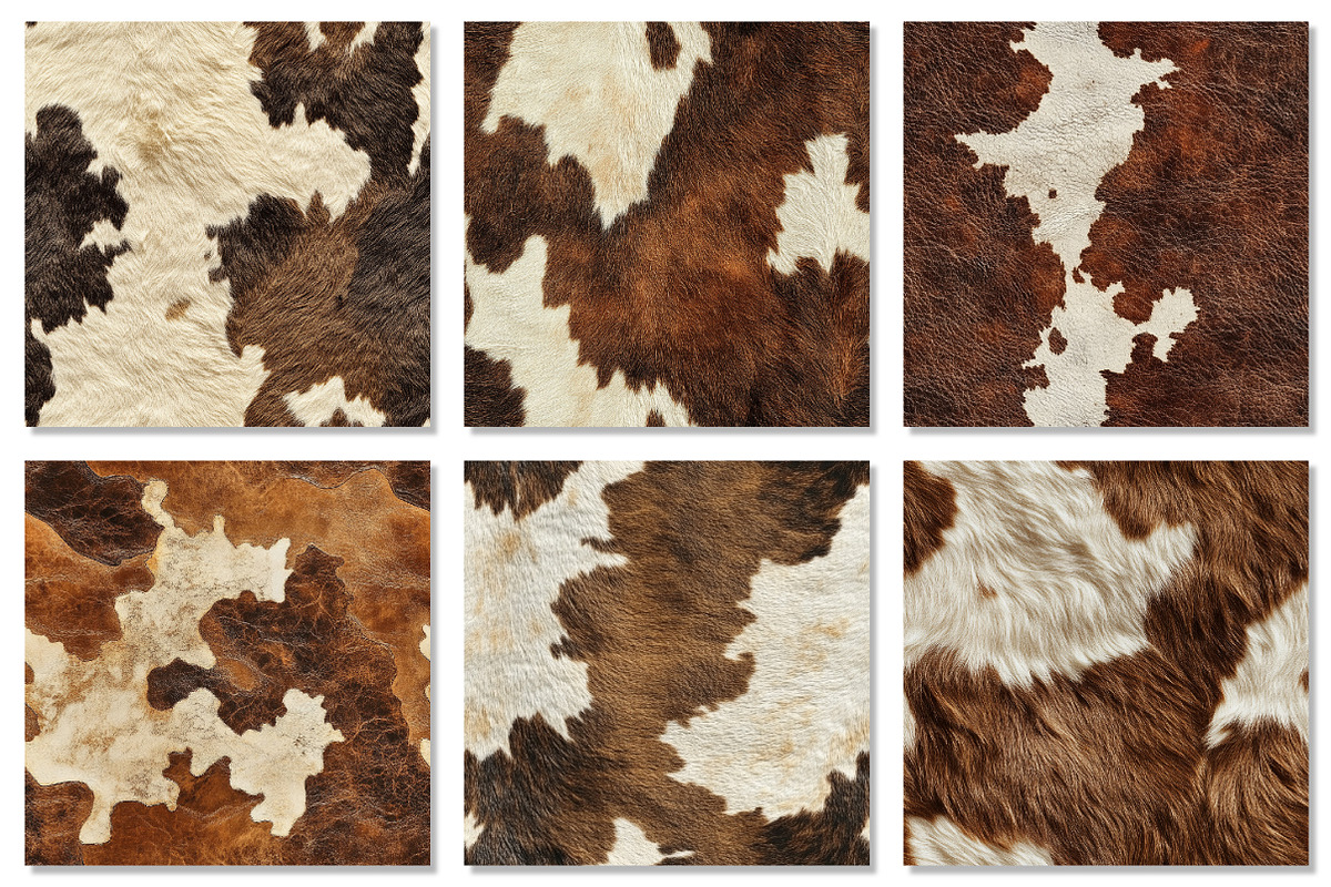 Cowhide Textures Digital Paper, a Texture Graphic by Dream Creation (Photo 4 of 7)