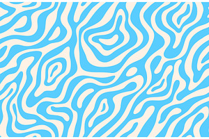 Psychedelic groovy water wave, a Decorative Illustration by Buch&Bee