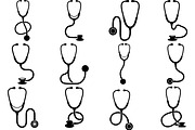 Stethoscope icons, a Healthcare Illustration by jahid234 (Thumbnail 13 of 13)