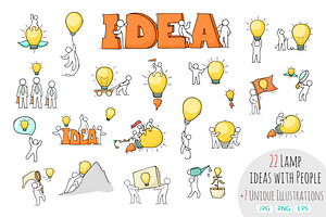 People with Lamp Ideas