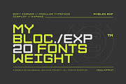 Mybloc EXP, a Sans Serif Font by OWL KING (Thumbnail 1 of 10)
