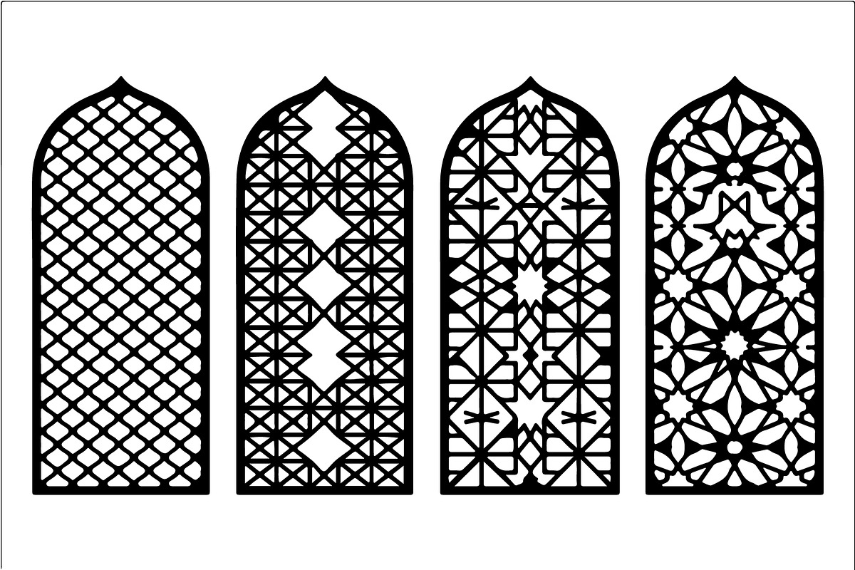 Laser Cut Ornamental Floral Border, a Decorative Illustration by himelgfx (Photo 14 of 19)