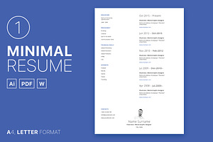 Minimal Resume 01
