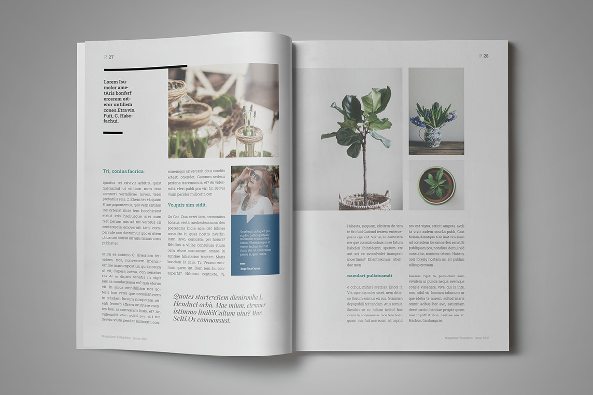 Indesign Magazine Template #6, a Magazine Template by spidergraph (Photo 10 of 12)