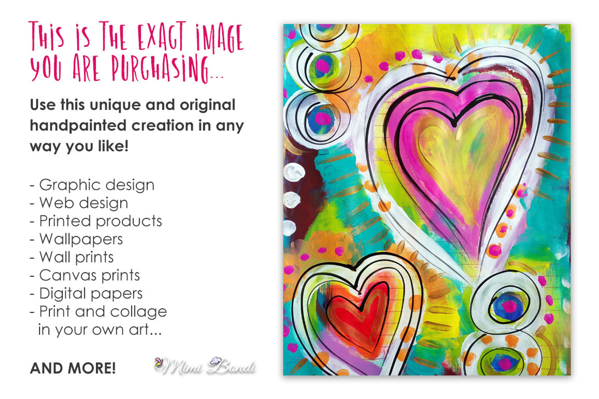 Handpainted abstract background 2, an Illustration by Mimi Bondi Studio (Photo 2 of 6)