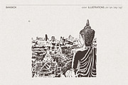 Bangkok Cityscape Sketches, an Empty State Illustration by TheMountBirdStudio (Thumbnail 6 of 7)