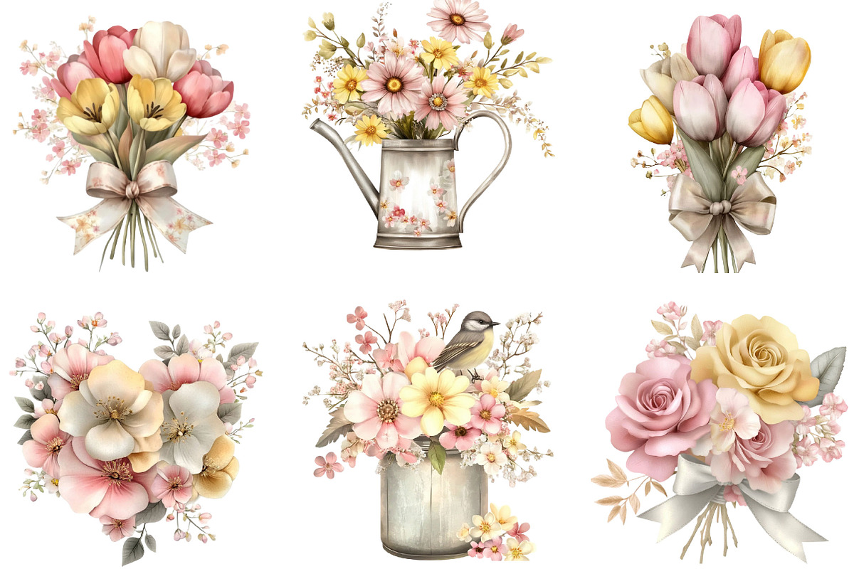 Whimsical Mother's Day Flowers, an Illustration by Designking (Photo 3 of 5)