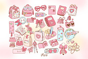 Valentine at School Clipart Bundle, an Education Illustration by Huxmay (Thumbnail 5 of 7)
