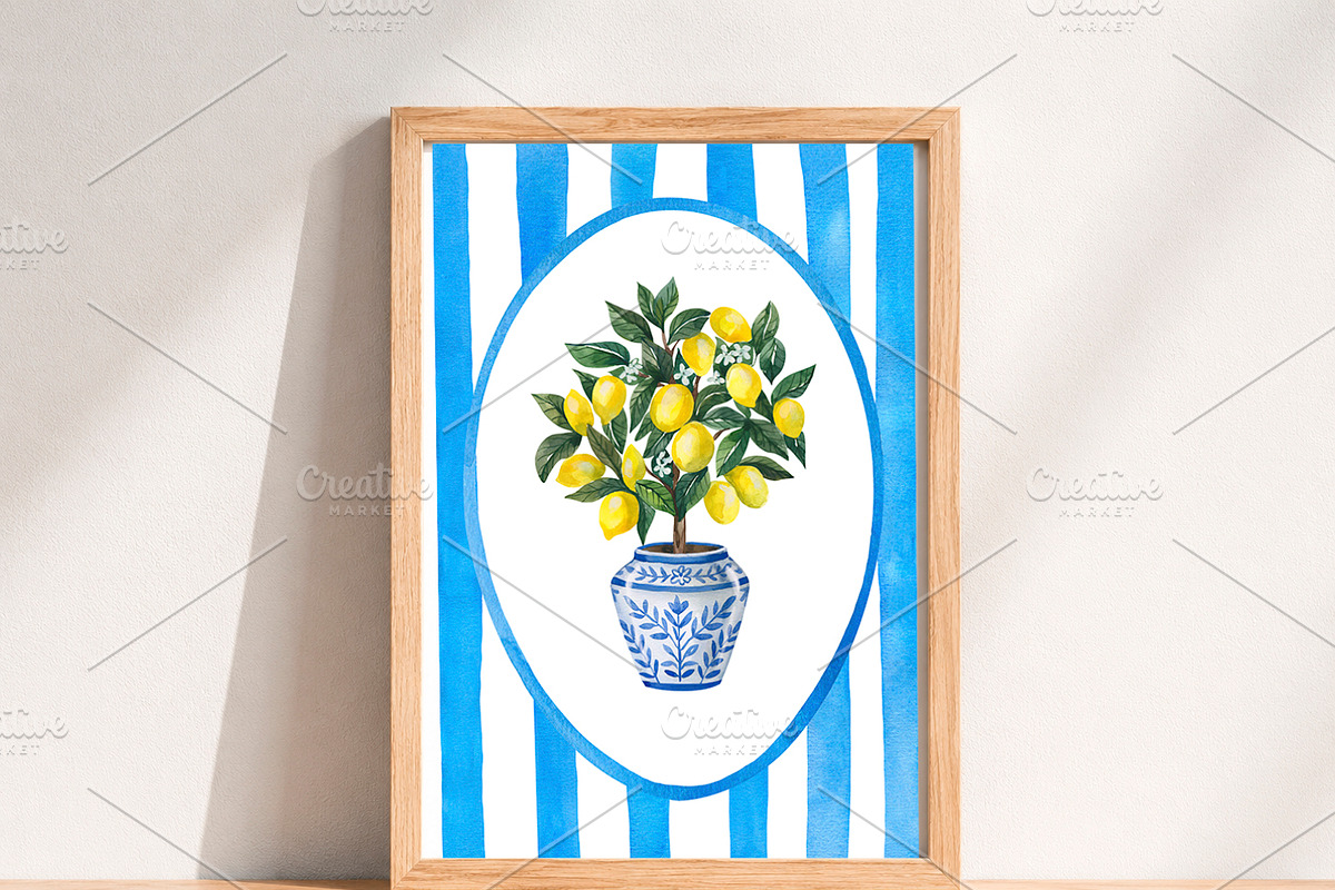 Watercolor Mediterranean Clipart PNG, a Food Illustration by PatternPalette (Photo 8 of 9)