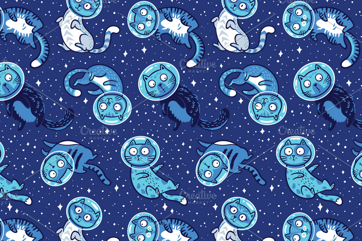 19 Fantasy Seamless Patterns, a Pattern Graphic by PenguinHouse (Photo 14 of 20)