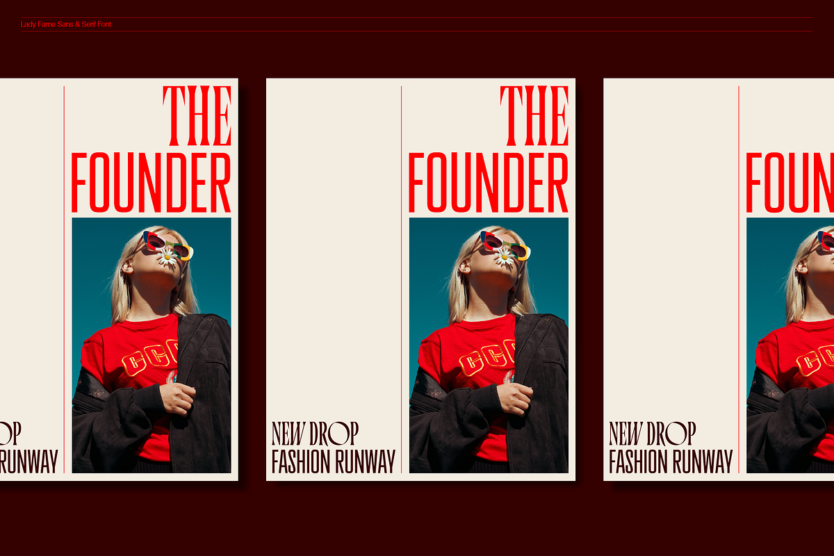 Lady Fame - Font Duo, a Sans Serif Font by RedyStudio (Photo 6 of 11)