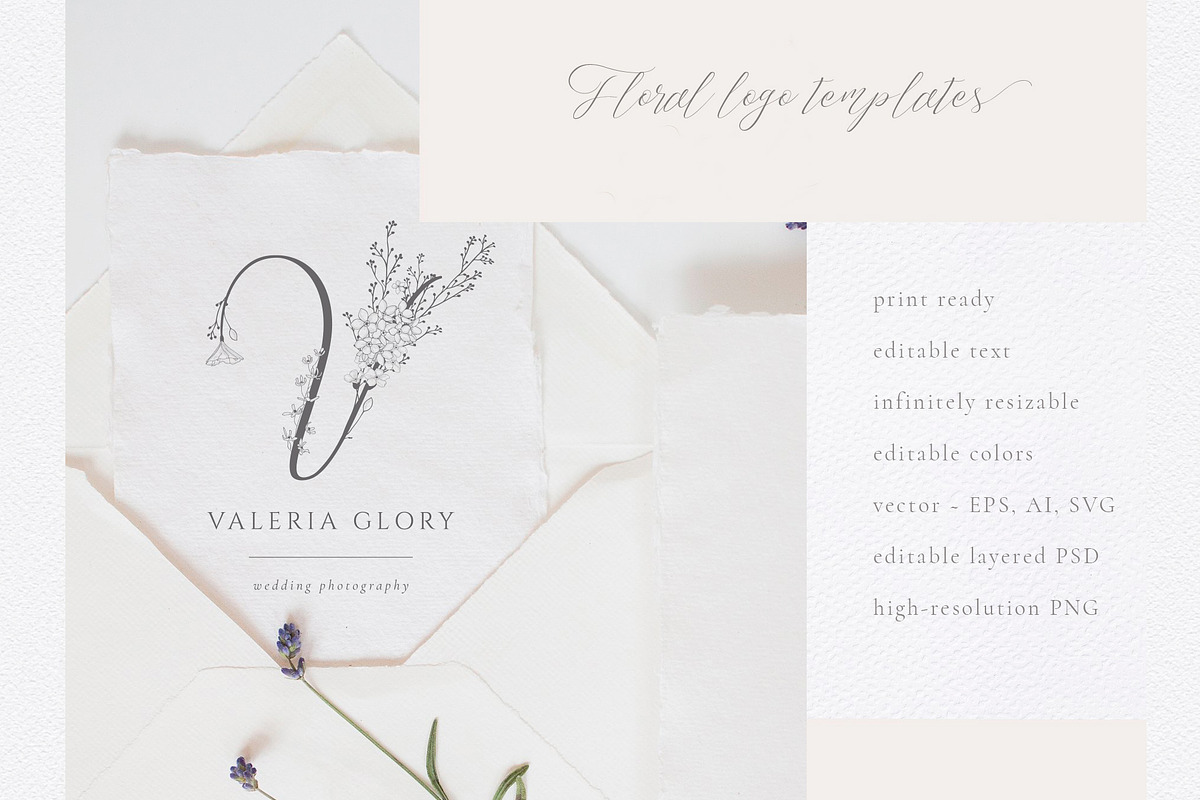 Pre-made Logo ~ Branding Kit, a Branding & Logo Template by Olya Creative (Photo 3 of 9)