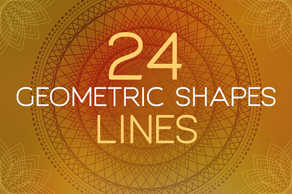 24 Geometric Shapes - Lines (v.1) preview 6