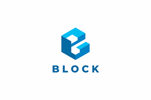 Block Letter B Logo, a Branding & Logo Template by yopie