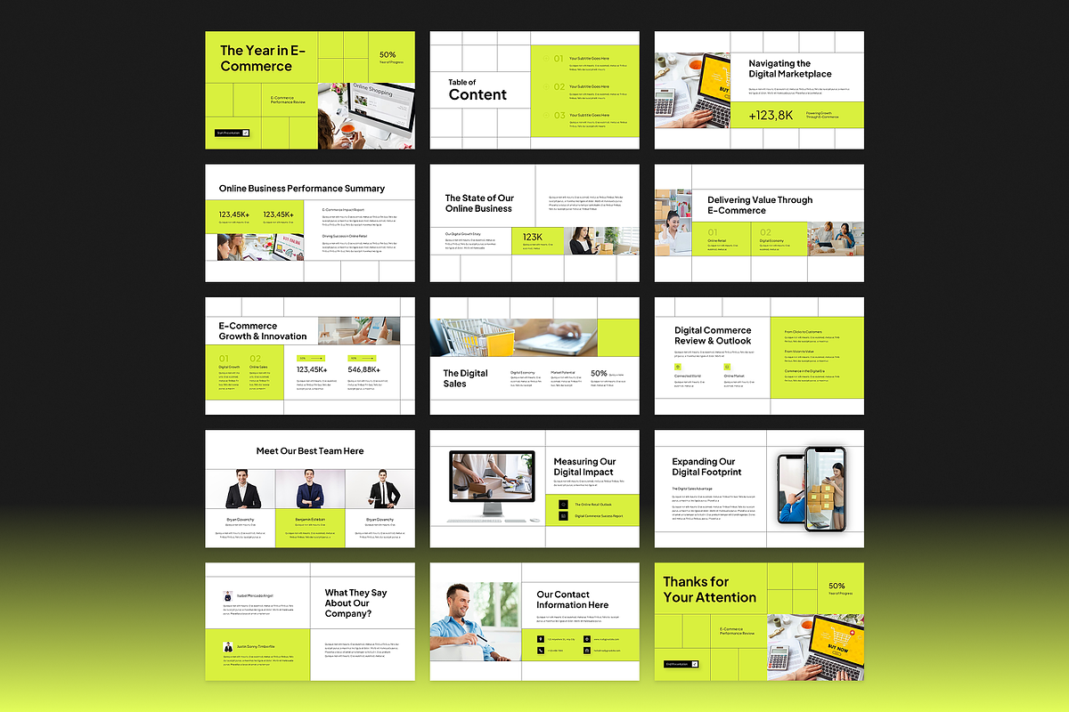 E-Commerce Annual Report GoogleSlide, a Presentation Template by Annora Studio (Photo 5 of 7)