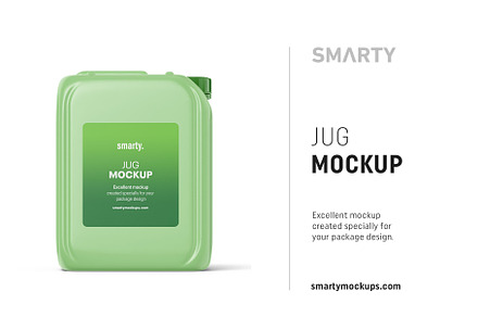 Matte jug mockup
