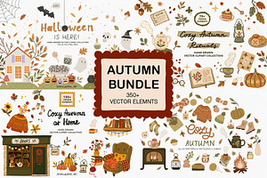 Autumn & Halloween Vector Bundle