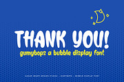Gumybops - Bubble Display Font, a Sans Serif Font by Snape Design Studio (Thumbnail 12 of 12)