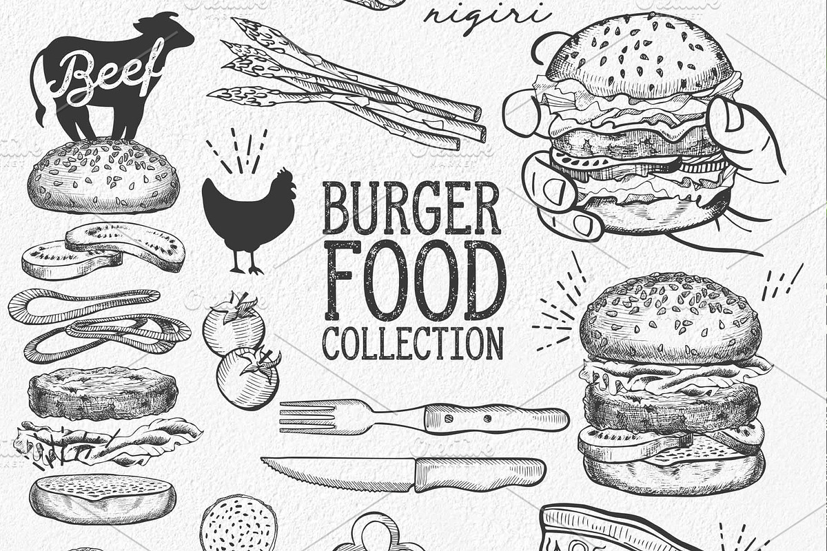New Food Bundle 75% off, a Food Illustration by BarcelonaShop (Photo 3 of 6)