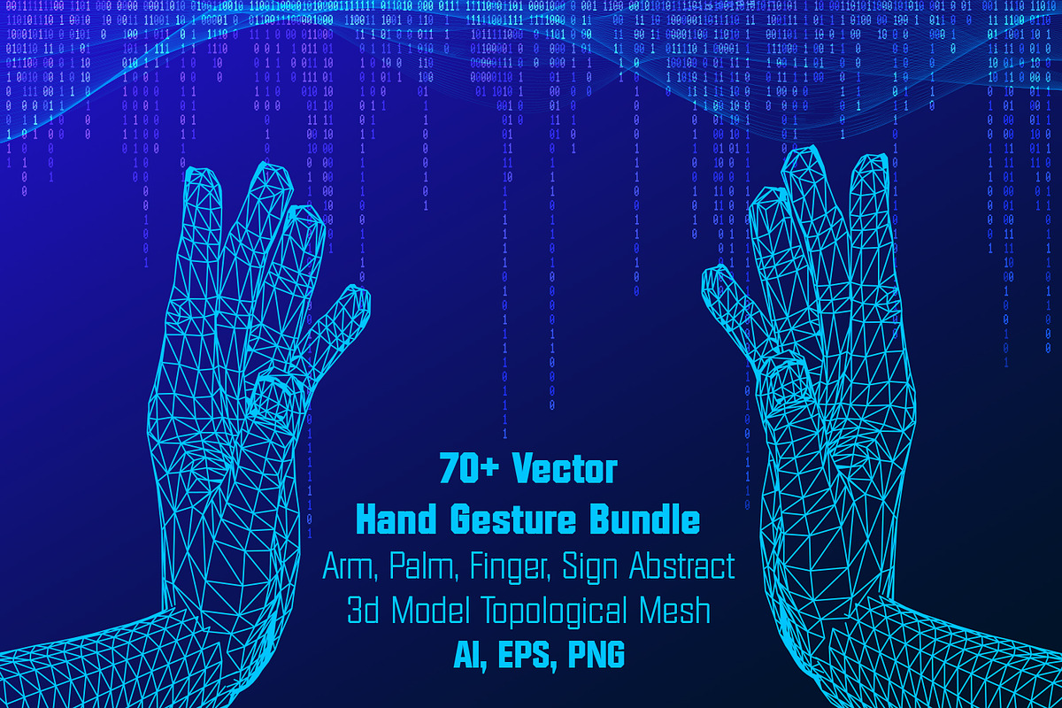 70+ Vector Hand Gesture Bundle, an Object Illustration by Kseniya-Omega (Photo 1 of 6)