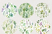 Watercolour Herb Seamless Patterns, a Pattern Graphic by Natural Planners (Thumbnail 3 of 3)