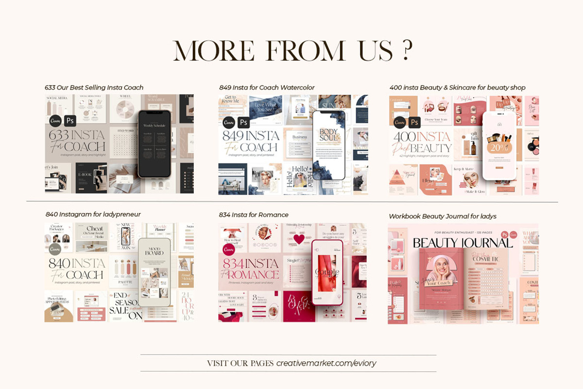 SALE Insta Ladypreneur Coach CANVA, a Social Media Template by Eviory (Photo 33 of 36)
