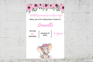 Peanut Baby Shower Invitations