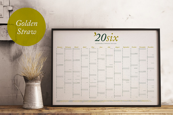 2026 Eco Wall Calendar: Golden Straw preview 7