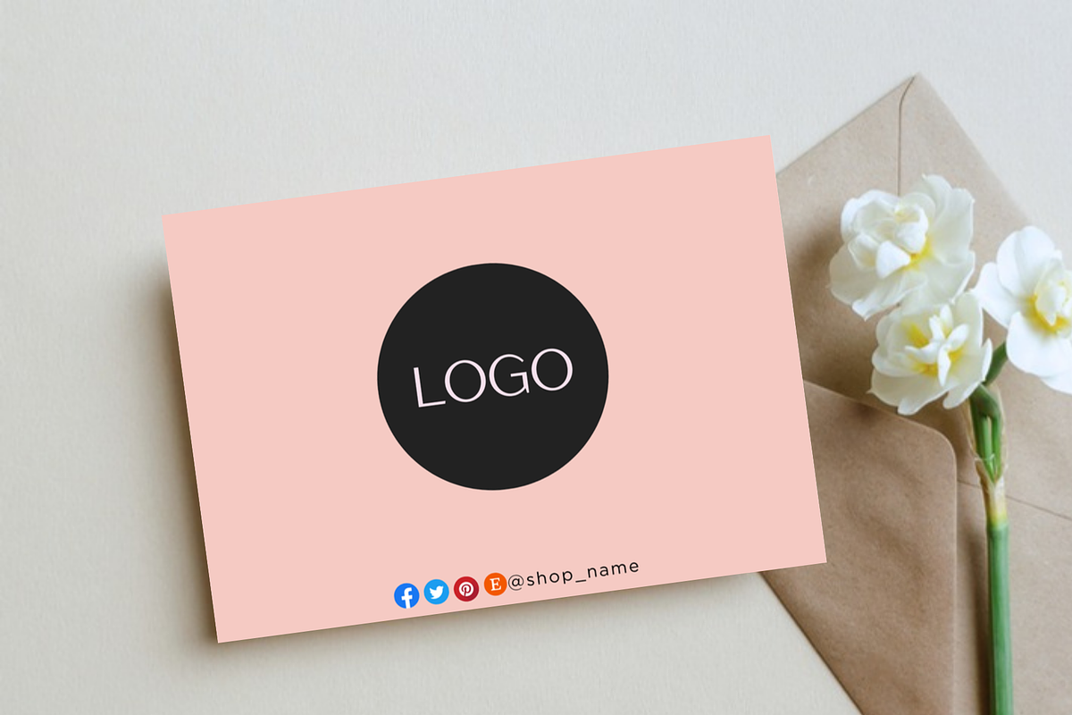 Thank you card for small business, a Card Template by Elegant_Studio44 (Photo 9 of 10)