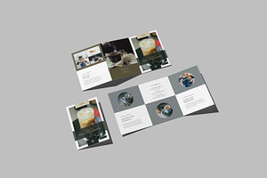 A5 Trifold Brochure Mockup