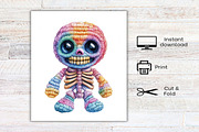Watercolor Crochet Halloween Clipart, an Illustration by Canvas Craft (Thumbnail 8 of 8)