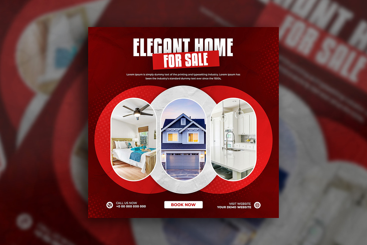 Real estate home sale post template, a Social Media Template by Tanmoy Topu (Photo 11 of 11)