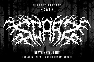 SCARZ – Death Metal Font