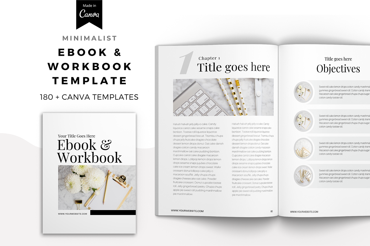 MINIMALIST Complete Template Set, a Marketing Template by The Blog Creative (Photo 3 of 10)