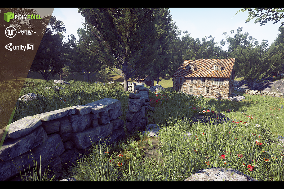 CountrySide Pack, an Environmental 3D Model by PolyPixel (Photo 2 of 9)