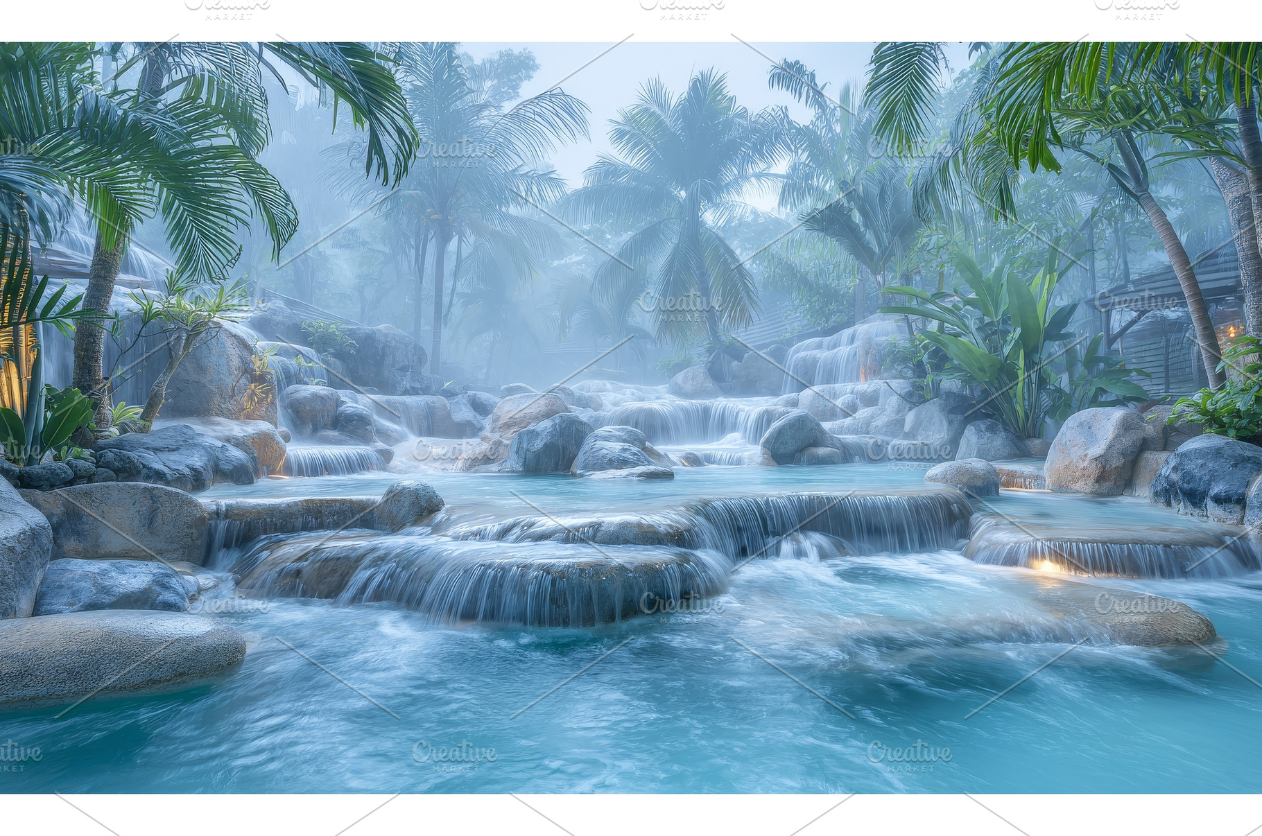 A stunning waterfall is situated, a Nature Photo by ZinetroN