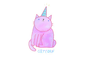 Cute Unicorn Cat