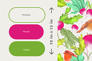 Radish Seamless Pattern Collection, a Pattern Graphic by Little Creative Scribbles (Thumbnail 4 of 10)