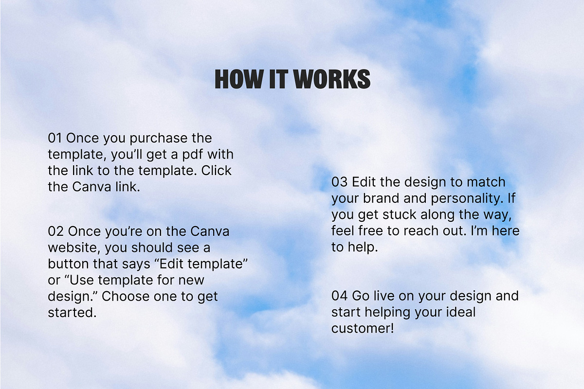 Brandy Sales Page Template Canva, a Landing Page Template by Digital Department (Photo 5 of 6)