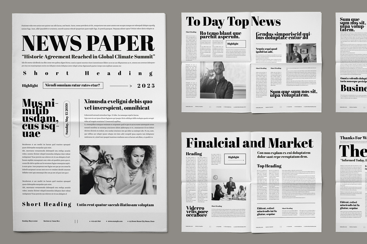 Newspaper Design Layout