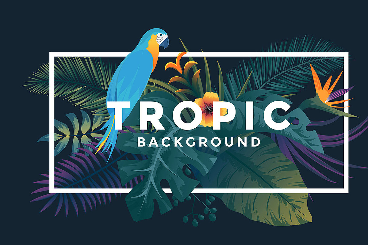 Tropical backgrounds, a Texture Illustration by Creative Graphics (Photo 3 of 11)