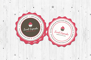 Cake Bakery Round Business Card