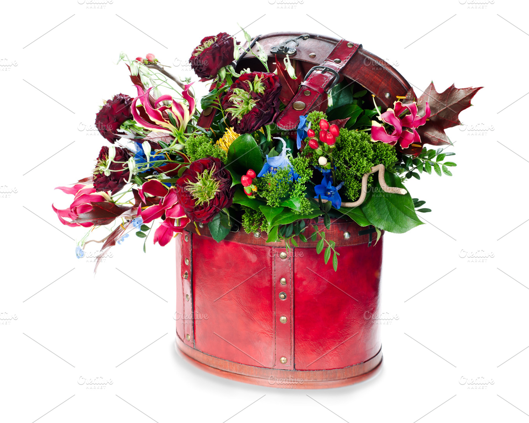 Colorful floral arrangement., a Background Photo by PhIllStudio