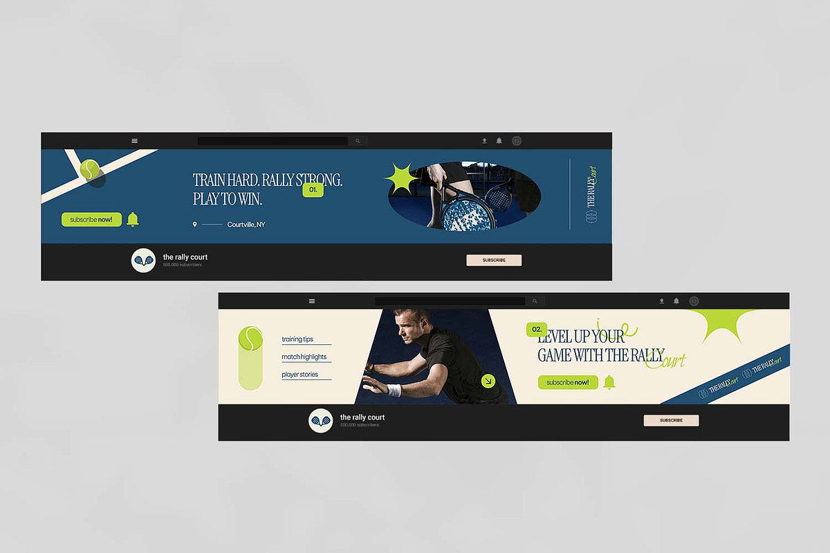 The Rally Court - Youtube Banner, a Social Media Template by VUNIRA (Photo 2 of 3)