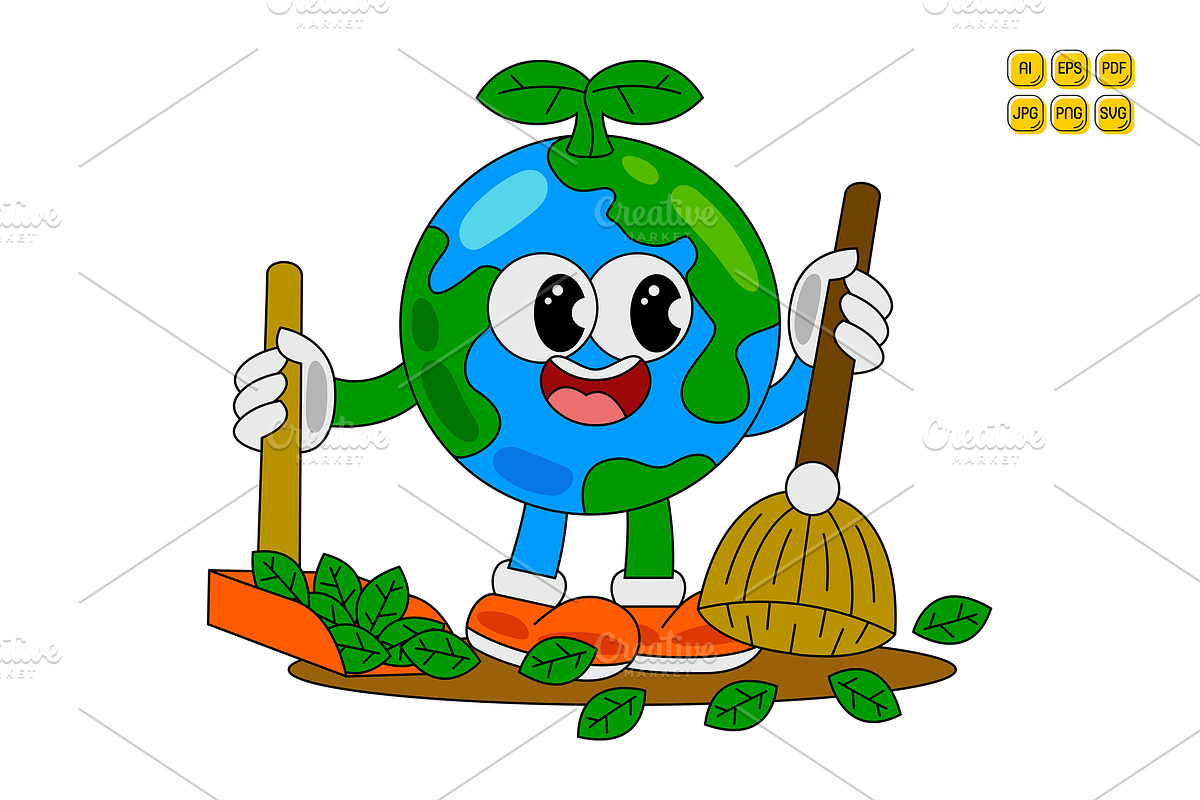 Earth Day Character Vector Pack 01, an Object Illustration by MEDZ (Photo 2 of 6)