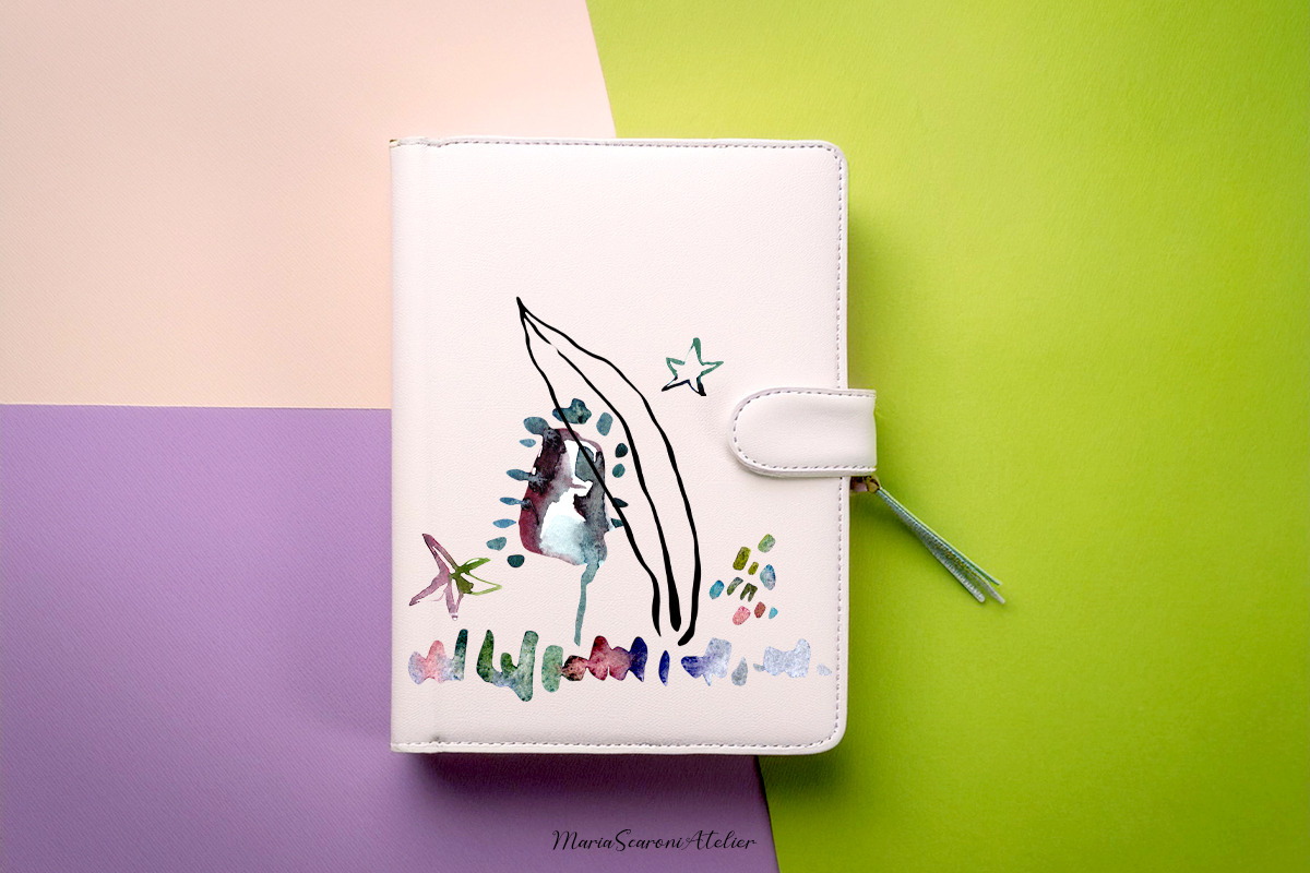 Watercolor Iris Flowers Clipart, a Decorative Illustration by MariaScaroniAtelier (Photo 4 of 6)