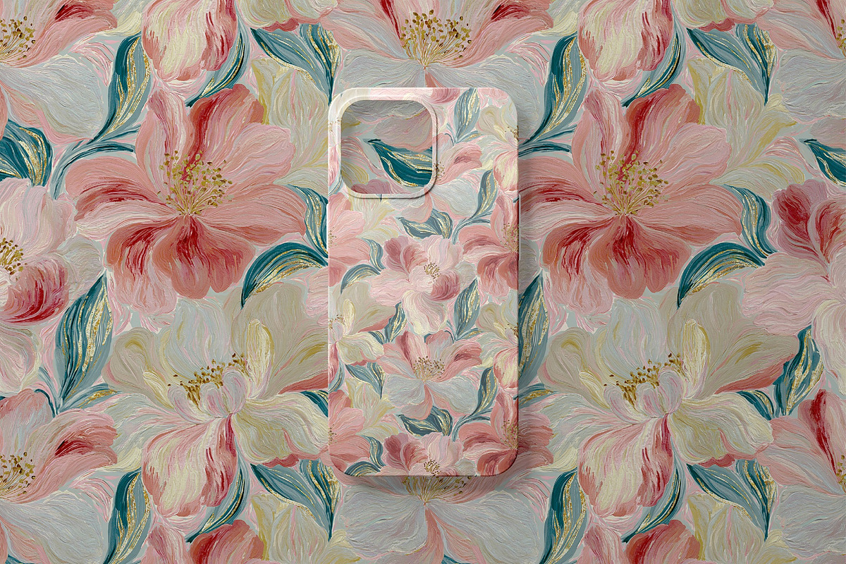 Blush Magnolia Pattern, a Pattern Graphic by saskaratype (Photo 5 of 5)